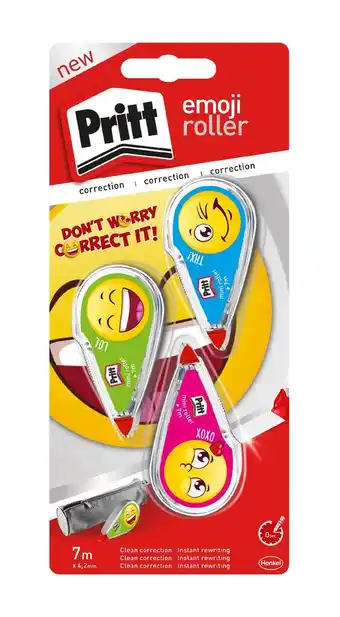 Pritt 3 mini correcteurs emoji 7m