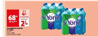 Auchan Supermarché St yorre eau minérale gazeuse offre