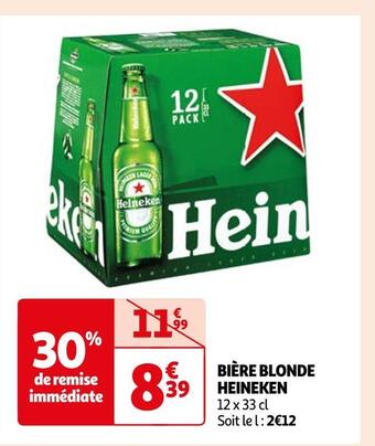 Auchan Supermarché Heineken bière blonde offre