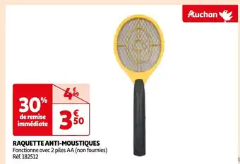 Auchan Auchan raquette anti-moustiques offre
