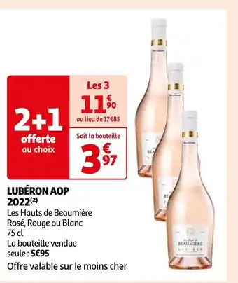 Auchan Supermarché Lubéron aop 2022 offre