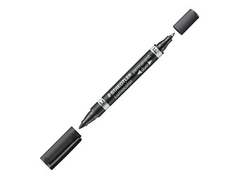 Bureau Vallée Staedtler marq perm lumocolor duo noir 0,6 1,5mm offre