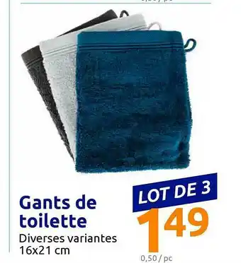 Action Gants De Toilette offre