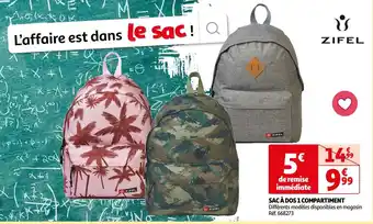 Auchan Zifel sac à dos 1 compartiment offre