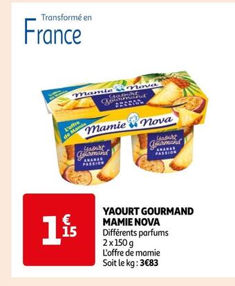 Auchan Supermarché Mamie nova yaourt gourmand offre