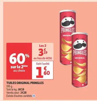 Auchan Supermarché Pringles tuiles original offre