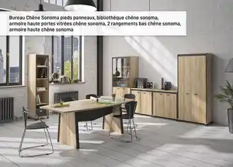 Gautier office mambo bureau l140cm chene sonoma