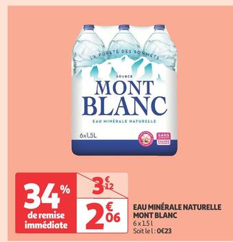 Mont blanc eau minérale naturelle