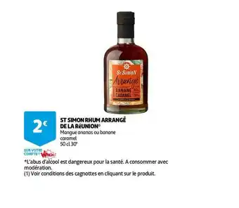 St Simon Rhum Arrangé De La Réunion