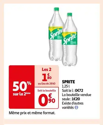 Auchan Sprite sprite offre