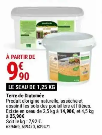 Gamm vert Terre de diatomée offre