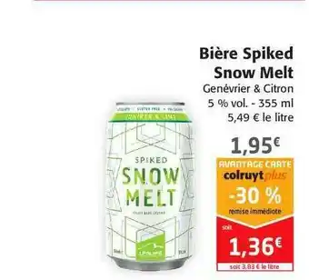 Colruyt Bière Spiked Snow Melt Genévrier & Citron offre
