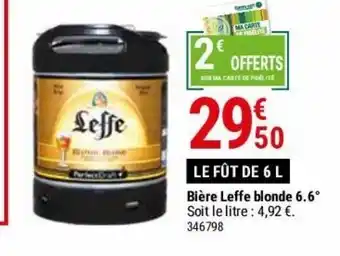 BiĂšre leffe blonde 6.6ÂȘ