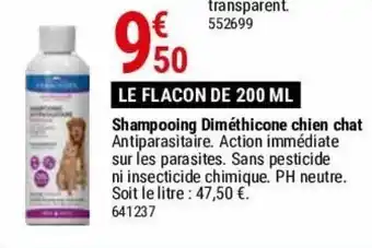 Gamm vert Shampoing diméthicone chien chat offre