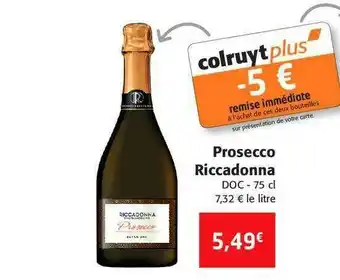 Colruyt Prosecco Riccadonna Doc offre