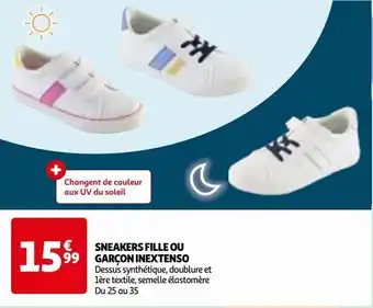 Auchan Sneakers fille ou garçon inextenso offre