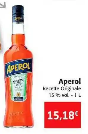Colruyt Aperol Recette Originale offre
