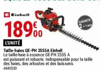 Gamm vert Taille-haies ge-ph 2555a einhell offre