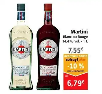 Colruyt Martini Blanc Ou Rouge offre