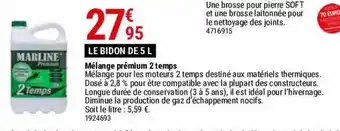 Gamm vert Mélange prémium 2 temps offre