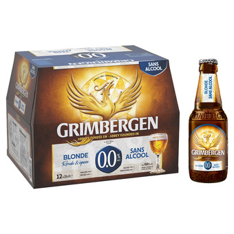 Auchan Bière blonde grimbergen sans alcool offre