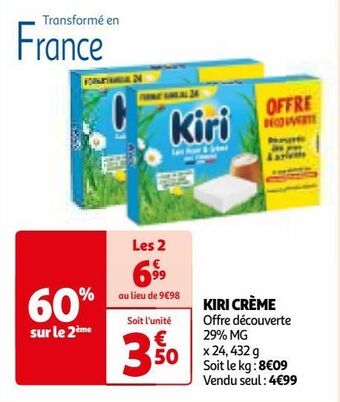 Auchan Kiri crème offre