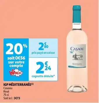 Auchan Supermarché Igp méditerranée offre