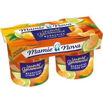 Auchan Supermarché Yaourt gourmand mamie nova offre