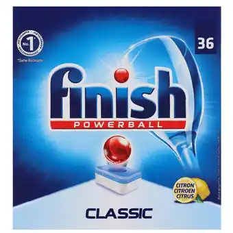 Action Tablettes pour lave-vaisselle Finish Classic Citron offre