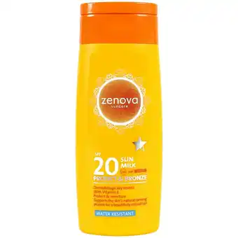 Action Lait solaire Protect & Bronze Zenova offre