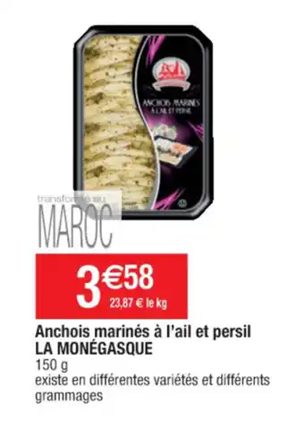 Cora x Carrefour Anchois Marinès a L'ail Et Persil offre