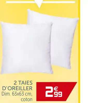 Gifi 2 Taies D'Oreiller offre