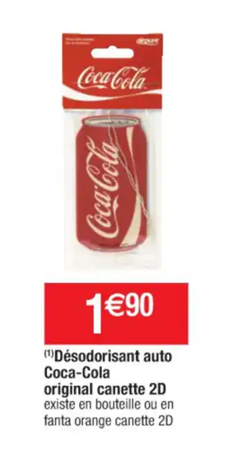 Cora x Carrefour Dèsodorisant Auto Coca-cola offre