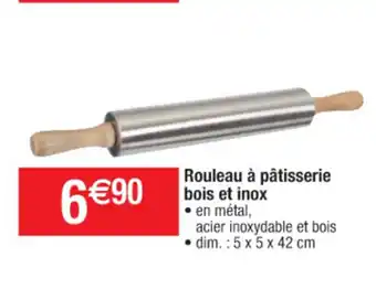 Cora x Carrefour Rouleau a Patisserie Bois Et Inox offre