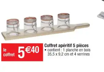 Cora x Carrefour Coffret Apèritif 5 Pièces offre