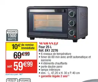Cora x Carrefour Four 25 L offre