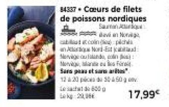 Thiriet Coeurs de filets de poissons nordiques offre