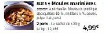Thiriet Moules marinières offre