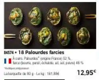 Thiriet 18 Palourdes farcies offre