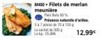 Thiriet Filets de merlan meunière offre