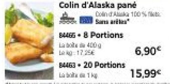 Thiriet Colin d'Alaska pané offre