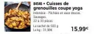 Thiriet Cuisses de grenouilles coupe yoga offre