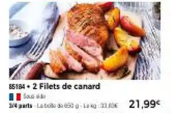 Thiriet 2 Filets de canard offre