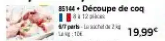 Découpe de coq