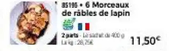 Thiriet 6 Morceaux de räbles de lapin offre