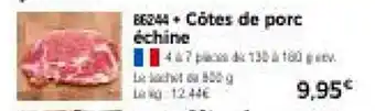 Thiriet Côtes de porc échine offre
