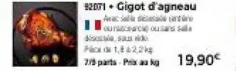 Thiriet Gigot d'agneau offre