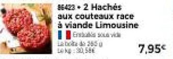 Thiriet 2 Hachés aux couteaux race à viande Limousine offre