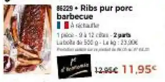 Thiriet Ribs pur porc barbecue offre