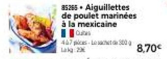 Thiriet Aiguillettes de poulet marinées à la mexicaine offre